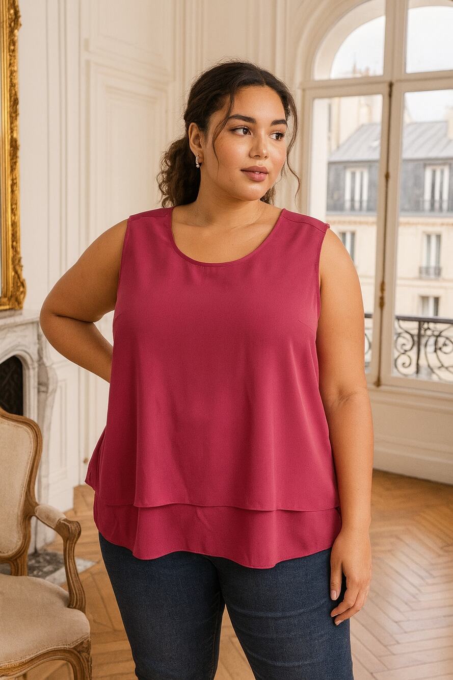 DG2 Diane Gilman SoftCell Breathable Easy Womens Tank Top Pink Sleeveless 3X NWT